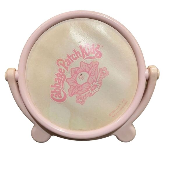 Cabbage Patch Kids Vintage 1985 Look At Me Stand Up Pink Vanity Mirror - Picture 3 of 15